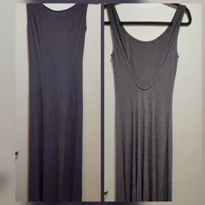 Elegant Gray Sleeveless Maxi Dress